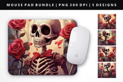 Skull Mouse Pad Design | Mouse Pad Sublimation PNG Product Image 3