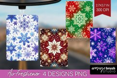 Snowflakes Air Freshener PNG - Christmas PNG Sublimation Product Image 1