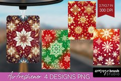 Snowflakes Air Freshener PNG - Christmas PNG Sublimation Product Image 1