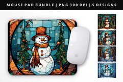 Snowman Mouse Pad Design | Mouse Pad Sublimation PNG Product Image 3