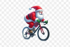 Sports Santa Claus Sublimation Clipart Product Image 3