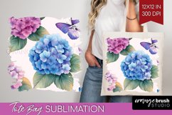 Spring Blossom Tote Bag - Flowers Tote Bag PNG Sublimation Product Image 1