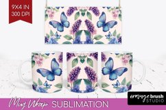 Spring Blossom Mug Wrap - Flowers Mug PNG Sublimation Product Image 1