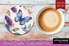 Spring Blossom Round Coaster - Flowers Coaster PNG Product Image 1