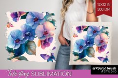 Spring Blossom Tote Bag - Flowers Tote Bag PNG Sublimation Product Image 1
