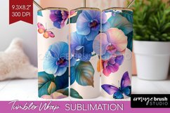 Spring Blossom Tumbler Wrap - Flowers Tumbler PNG Product Image 1
