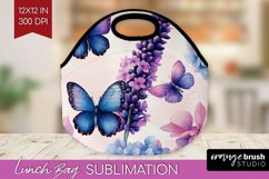 Spring Blossom Lunch Bag - Flowers Lunch Bug PNG Sublimation Product Image 1