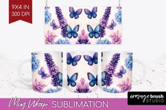 Spring Blossom Mug Wrap - Flowers Mug PNG Sublimation Product Image 1