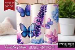 Spring Blossom Tumbler Wrap - Flowers Tumbler PNG Product Image 1