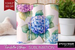 Spring Blossom Tumbler Wrap - Flowers Tumbler PNG Product Image 1