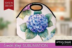 Spring Blossom Lunch Bag - Flowers Lunch Bug PNG Sublimation Product Image 1