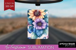 Spring Blossom Air Freshener PNG - Flowers PNG Sublimation Product Image 1