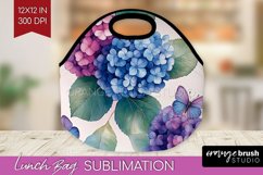 Spring Blossom Lunch Bag - Flowers Lunch Bug PNG Sublimation Product Image 1