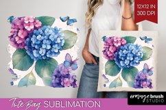 Spring Blossom Tote Bag - Flowers Tote Bag PNG Sublimation Product Image 1