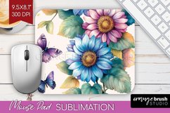 Spring Blossom Mouse Pad Sublimation - Flowers Mousepad PNG Product Image 1