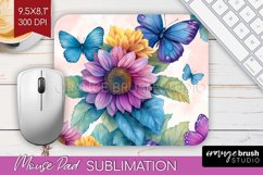 Spring Blossom Mouse Pad Sublimation - Flowers Mousepad PNG Product Image 1