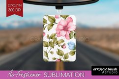 Spring Flowers Air Freshener PNG - Floral PNG Sublimation Product Image 1