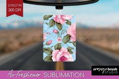 Spring Flowers Air Freshener PNG - Floral PNG Sublimation Product Image 1