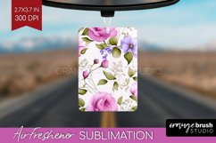 Spring Flowers Air Freshener PNG - Floral PNG Sublimation Product Image 1