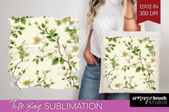 Spring Flowers Tote Bag - Floral Tote Bag PNG Sublimation Product Image 1