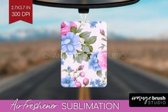 Spring Flowers Air Freshener PNG - Floral PNG Sublimation Product Image 1