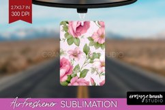 Spring Flowers Air Freshener PNG - Floral PNG Sublimation Product Image 1
