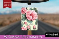 Spring Flowers Air Freshener PNG - Floral PNG Sublimation Product Image 1