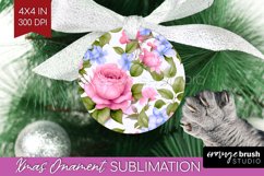 Spring Flowers Ornament PNG - Floral PNG Sublimation Product Image 1