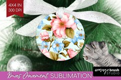 Spring Flowers Ornament PNG - Floral PNG Sublimation Product Image 1