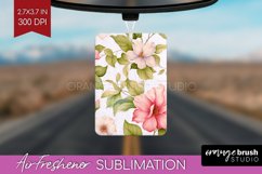 Spring Flowers Air Freshener PNG - Floral PNG Sublimation Product Image 1