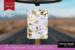 Spring Flowers Air Freshener PNG - Floral PNG Sublimation Product Image 1
