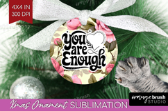 Inspirational Quote Ornament PNG - Floral PNG Sublimation Product Image 1