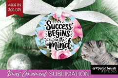 Inspirational Quote Ornament PNG - Floral PNG Sublimation Product Image 1