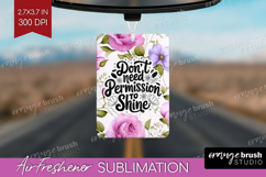 Inspirational Quote Air Freshener PNG - Floral PNG Product Image 1