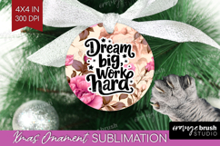 Inspirational Quote Ornament PNG - Floral PNG Sublimation Product Image 1