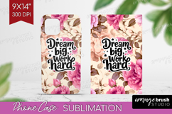 Inspirational Quote Phone Case PNG - Floral Case PNG Product Image 1