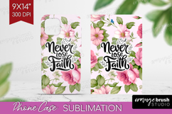 Inspirational Quote Phone Case PNG - Floral Case PNG Product Image 1
