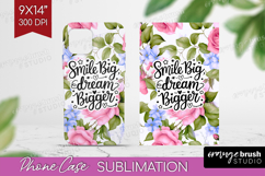 Inspirational Quote Phone Case PNG - Floral Case PNG Product Image 1