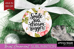 Inspirational Quote Ornament PNG - Floral PNG Sublimation Product Image 1