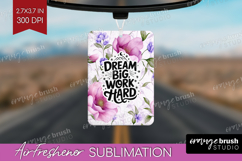 Inspirational Quote Air Freshener PNG - Floral PNG Product Image 1