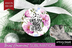 Inspirational Quote Ornament PNG - Floral PNG Sublimation Product Image 1