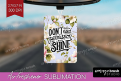 Inspirational Quote Air Freshener PNG - Floral PNG Product Image 1