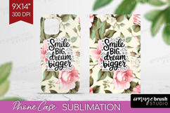 Inspirational Quote Phone Case PNG - Floral Case PNG Product Image 1