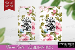 Inspirational Quote Phone Case PNG - Floral Case PNG Product Image 1