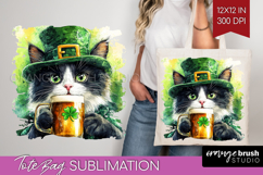 St. Patricks Day Tote Bag - Cute Animals Tote Bag PNG Product Image 1