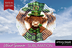 St. Patricks Day Wind Spinner Sublimation PNG - Cute Animals Product Image 1
