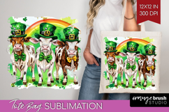 St. Patricks Day Tote Bag - Cute Animals Tote Bag PNG Product Image 1