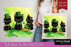 St. Patricks Day Tote Bag - Cute Animals Tote Bag PNG Product Image 1