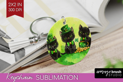 St. Patricks Day Keychain PNG - Cute Animals Keychain Product Image 1