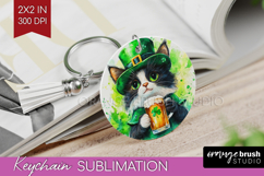 St. Patricks Day Keychain PNG - Cute Animals Keychain Product Image 1